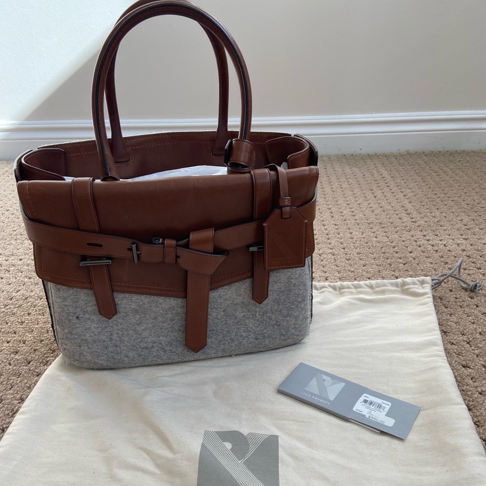 Reed Krakoff Boxer Tote Wool and Leather Medium